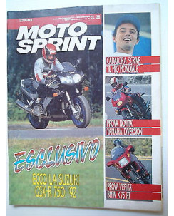 MOTO SPRINT   n.38  18/25set  1991   Inserto Motocross -Suzuki-Yamaha-BMW   [SR]