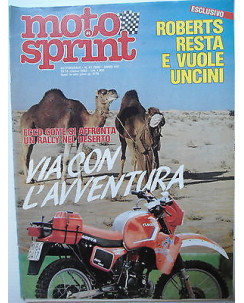 MOTO SPRINT   n.41  13/19ott   1983    Roberts-Uncini-Rally nel deserto  [SR]