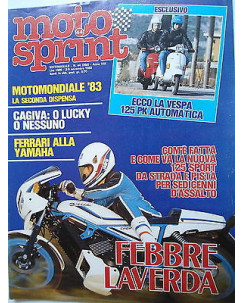 MOTO SPRINT   n.44  3/9nov 1983    Vespa 125PK-Cagiva-Yamaha  [SR]
