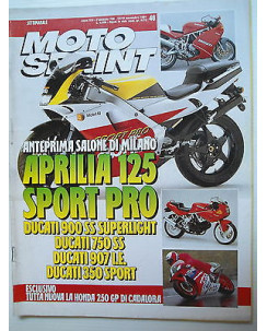 MOTO SPRINT   n.46  13/19nov  1991   Aprilia 125-Ducati 900ss/750SS/907    [SR]