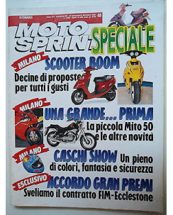MOTO SPRINT   n.48   27nov/3dic   1991  Scooter Boom-Caschi Show     [SR]