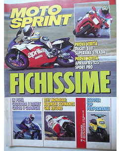 MOTO SPRINT   n.7    17/23feb  1993  Ducati 888- Aprilia RS125-Scooter    [SR]