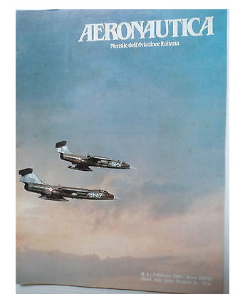Aereonautica   n.2 febb   1983  Sirio-Mediterraneo-Nato-Rep. Sperimentale   [SR]