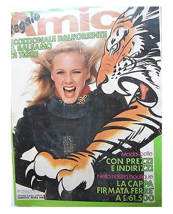 Amica   n.43  21 ott  1980  Balsamo di tigre-Moda pelle-Fassbinder -Belotti [SR]