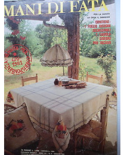 Mani di Fata    n.6  giu  1981  Tavola estate-Cotone Silene-Punto smock     [SR]