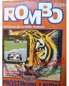 ROMBO   n.35  28 ago  1984    Lauda-Prost-Ferrari-Alfa     [SR]