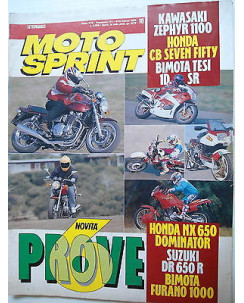 MOTO SPRINT   n.10  4/10mar  1992    Kawasaki Zephyr 1100-Honda SevenFifty  [SR]
