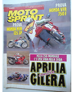 MOTO SPRINT   n.11  11/17mar   1992    Honda-Aprilia-Gilera    [SR]