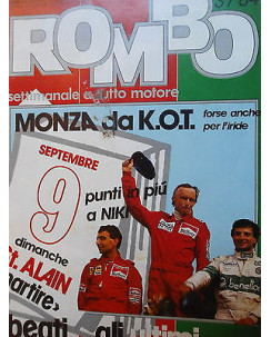 ROMBO   n.37  11 set   1984   Monza-lauda-Alboreto-Patrese-Gartner   [SR]