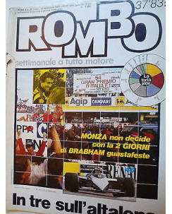 ROMBO   n.37  12 set   1983   Monza-Brabham-Salone Francoforte-Ferrari    [SR]