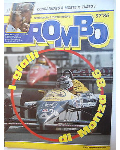 ROMBO   n.37  9 set  1986   Monza-Piquet-Williams-Mercedes-Renault 21    [SR]