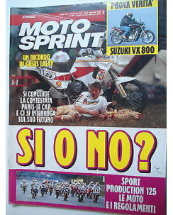 MOTO SPRINT   n.3  15/21gen  1992   Gilles Lalay-Suzuki VX800-Honda CR125   [SR]