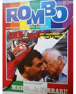 ROMBO   n.39  26 set  1983  Alboreto-Agnelli-Ferrari- Piquet-Imola     [SR]