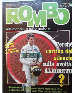 ROMBO   n.40  3 ott   1983   Alboreto-Ferrari-Ritmo Abarth-Delta HF-Bmw K   [SR]