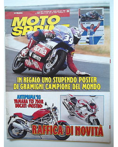MOTO SPRINT   n.38  16/22set  1992     POSTER Gramigni Campione del Mondo   [SR]