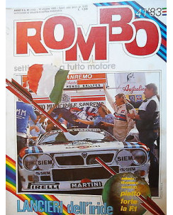 ROMBO   n.41  10 ott   1983   Prost-Piquet-Alboreto-Lancia-G.P.Sudafrica    [SR]
