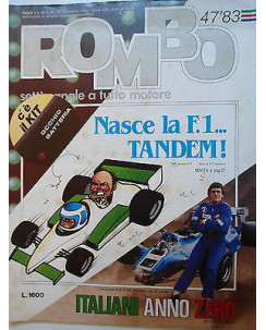 ROMBO   n.47  21 nov   1983   De Cesaris-Alfa-Lancia-Hunt-Brabham-Patrese   [SR]