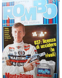 ROMBO   n.5  31 gen  1983  Rohrl-Rally Montecarlo-Reutmann-Kart      [SR]