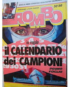 ROMBO   n.50  10 dic   1986   Copertina Poster-Motor Show-Mercedes-Monza   [SR]