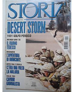 STORIA e dossiers  n.156  gen  2001  Desert storm-Golfo Persico-Cavour      [SR]