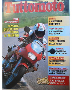 TUTTO MOTO   n.10  ott 1991    Yamaha-Capirossi-Honda-Gilera    [SR]