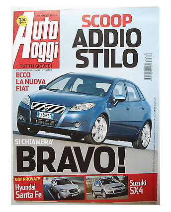 Auto Oggi  n.12  22mar   2006    Fiat Bravo-Hyundai-Suzuki SX4     [SR]