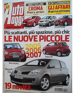 Auto Oggi  n.18   4mag   2005   Renaut Clio-Mini Restyling-Subaru R1   [SR]