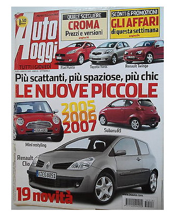 Auto Oggi  n.18   4mag   2005   Renaut Clio-Mini Restyling-Subaru R1   [SR]
