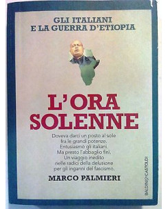 Marco Palmieri: L'Ora Solenne Inganni del Fascismo NUOVO! -60% A72