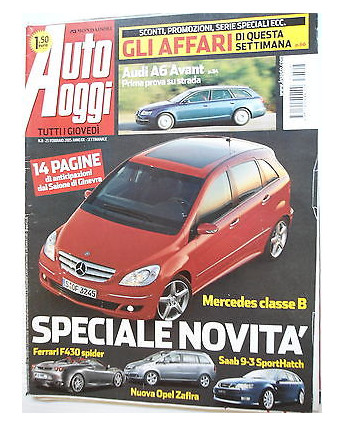 Auto Oggi  n.8  23feb    2005  Audi A6-Mercedes classe B-Ferrari F430    [SR]