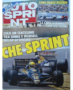 Auto Sprint   n.16  15/21apr   1986  GP Spagna-Senna-Mansell-Peugeot 205    [SR]