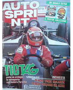 Auto Sprint   n.16  17/23 apr 1984   Mc Laren-Porsche-Alboreto-Rosberg   [SR]