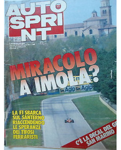 Auto Sprint   n.17  22/28aapr   1986    Ferrari-Imola-Lotus Senna-Mansell  [SR]