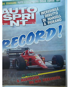 Auto Sprint   n.2  10/16 gen   1989   Mansell-Herbert-Lancia Dedra     [SR]