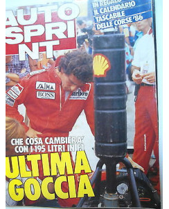 Auto Sprint   n.2  7/13gen   1986   F.1-Ferrari 365 P2/3-Lotus-De Angelis   [SR]