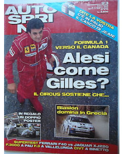 Auto Sprint   n.23  8/14 giu   1993  Alesi-Gilles-Biasion-Formula 1   [SR]