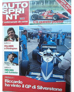 Auto Sprint   n.26  28giu/4lug 1983   Gp Silverstone-Palmer-Nielsen-Bmw  [SR]