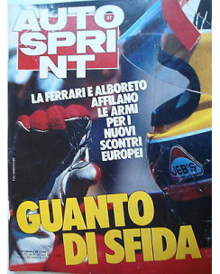 Auto Sprint   n.27  2/8 lug  1985  Ferrari-Alboreto-Golf bimotore-Bmw   [SR]