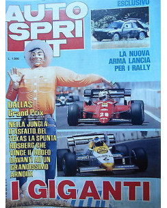 Auto Sprint   n.28  10/16 lug   1984   Lancia-Gran Prix-Ferrari-Porsche    [SR]