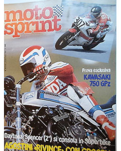 MOTO SPRINT   n.10  11/18 mar  1982  Kawasaki 750 GPz-Spencer-Agostini    [SR]