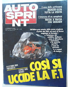 Auto Sprint   n.3  15/21 gen  1985    Alfa-Lancia-Renault-Gordini    [SR]