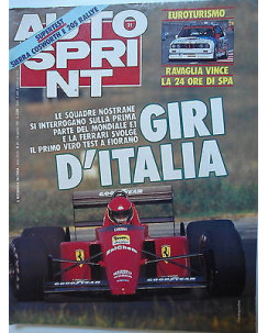 Auto Sprint   n.31  2/8 ago   1988   Ferrari-Sierra Cosworth-Peugeot 205   [SR]