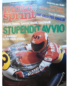 MOTO SPRINT   n.13  1/8 apr 1982  Roberts-Sheene-Spencer-Uncini-Lucchinelli [SR]