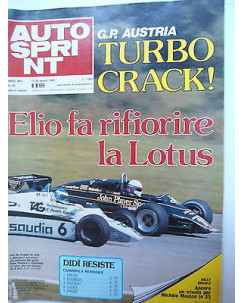 Auto Sprint   n.33  17/24 ago   1982  De Angelis-Rosberg-Lotus-G.P.Austria  [SR]