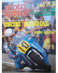 MOTO SPRINT   n.26  1/8 lug  1982  Uncini-Honda 500NS-Guzzi V65-Roadmaster  [SR]
