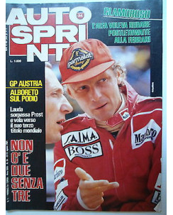 Auto Sprint   n.34  21/27 ago  1984   Alboreto-Alfa-Ferrari-Lauda-Prost   [SR]