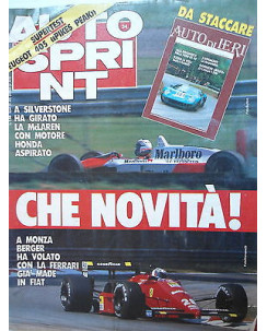 Auto Sprint   n.34  23/29 ago  1988  Inserto Auto ieri-Mc Laren-Ferrari   [SR]
