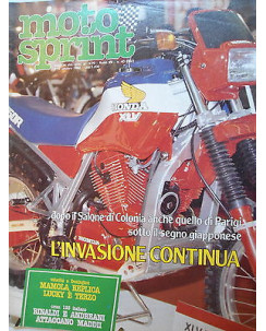 MOTO SPRINT   n.40  7/14 ott  1982   Cross 125-Trofeo FM1-Gagiva WMX 250    [SR]