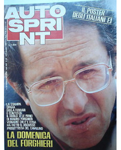 Auto Sprint   n.38  18/24 set  1984   Poster Italiani F.1-Ferrari-Forghieri [SR]