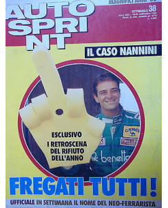 Auto Sprint   n.38  18/24 set  1990   Nannini-Peugeot-Renault-Mc Laren    [SR]